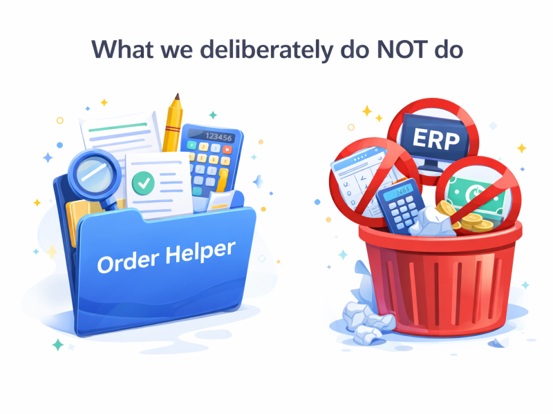 What we deliberately do NOT do